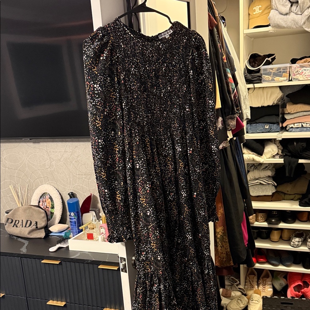 Stunning Black Multicolor Sequin Dress